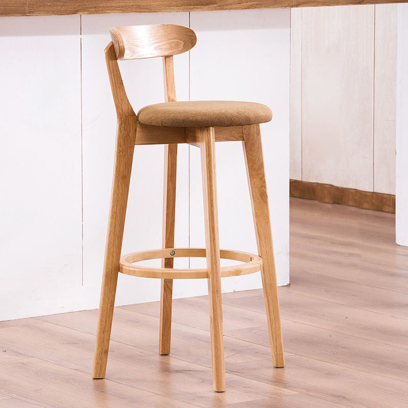 Holz skandinavische Küche Esszimmer Armless Stuhl Low Back Bar Hocker