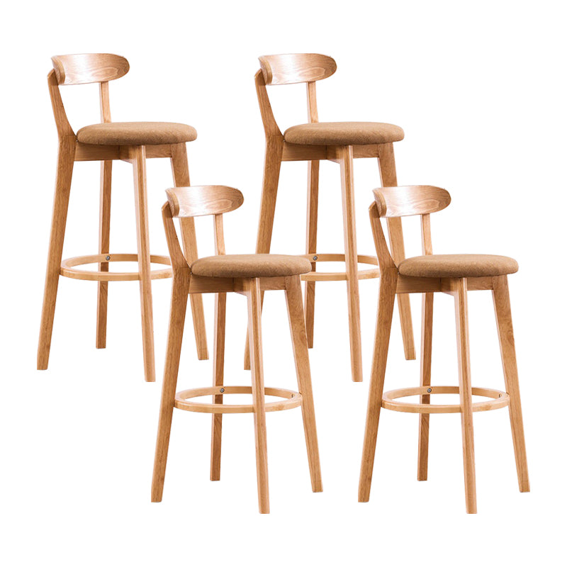 Holz skandinavische Küche Esszimmer Armless Stuhl Low Back Bar Hocker