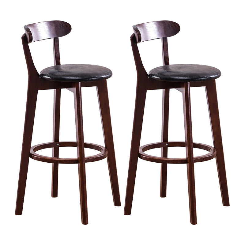 Holz skandinavische Küche Esszimmer Armless Stuhl Low Back Bar Hocker