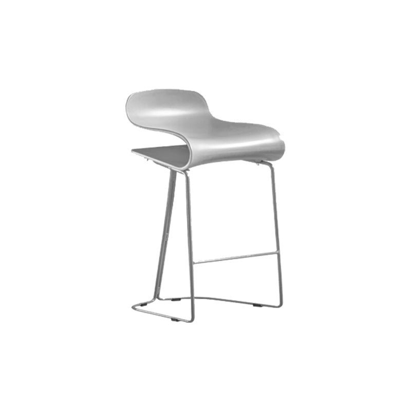 PP-Eimer-Thekenhocker für Zuhause, modernes Design, armlose Hocker mit Metallsockel