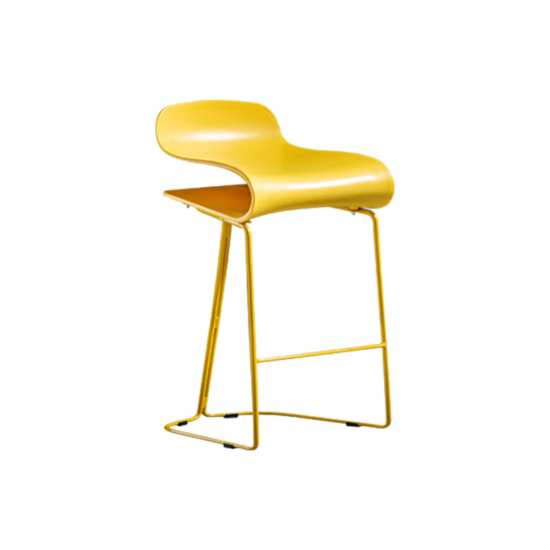 PP-Eimer-Thekenhocker für Zuhause, modernes Design, armlose Hocker mit Metallsockel