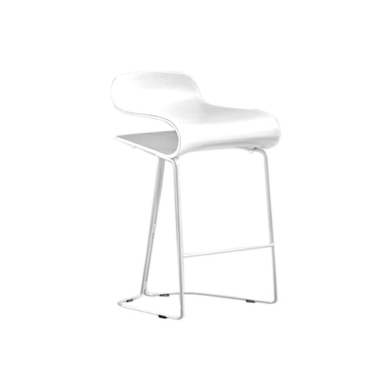 PP-Eimer-Thekenhocker für Zuhause, modernes Design, armlose Hocker mit Metallsockel