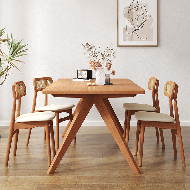 Moderio de comedor de cocina de madera maciza muebles para el hogar de 4 pies de mesa de 4 pies