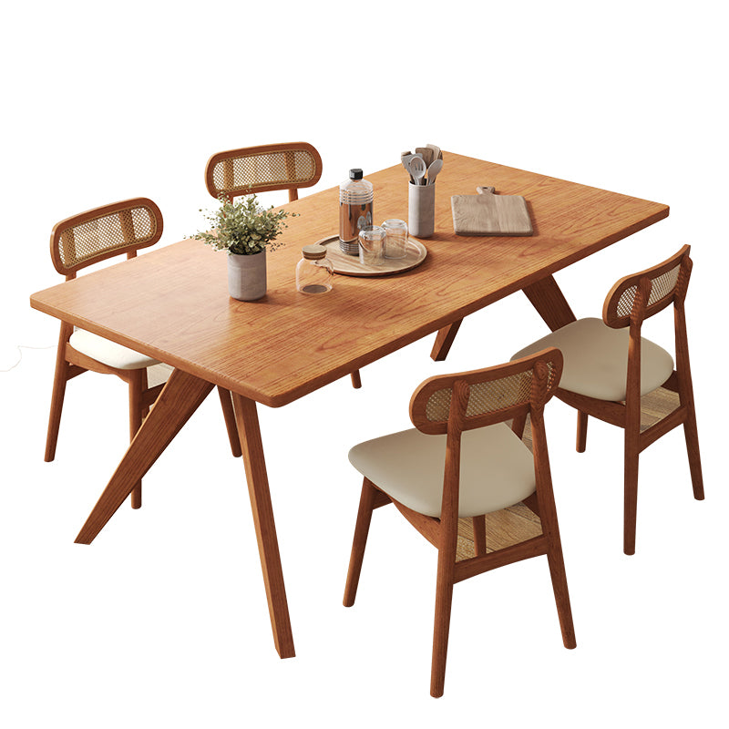Moderio de comedor de cocina de madera maciza muebles para el hogar de 4 pies de mesa de 4 pies