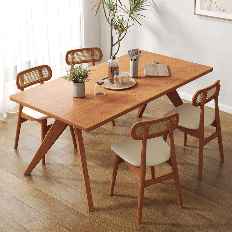 Moderio de comedor de cocina de madera maciza muebles para el hogar de 4 pies de mesa de 4 pies