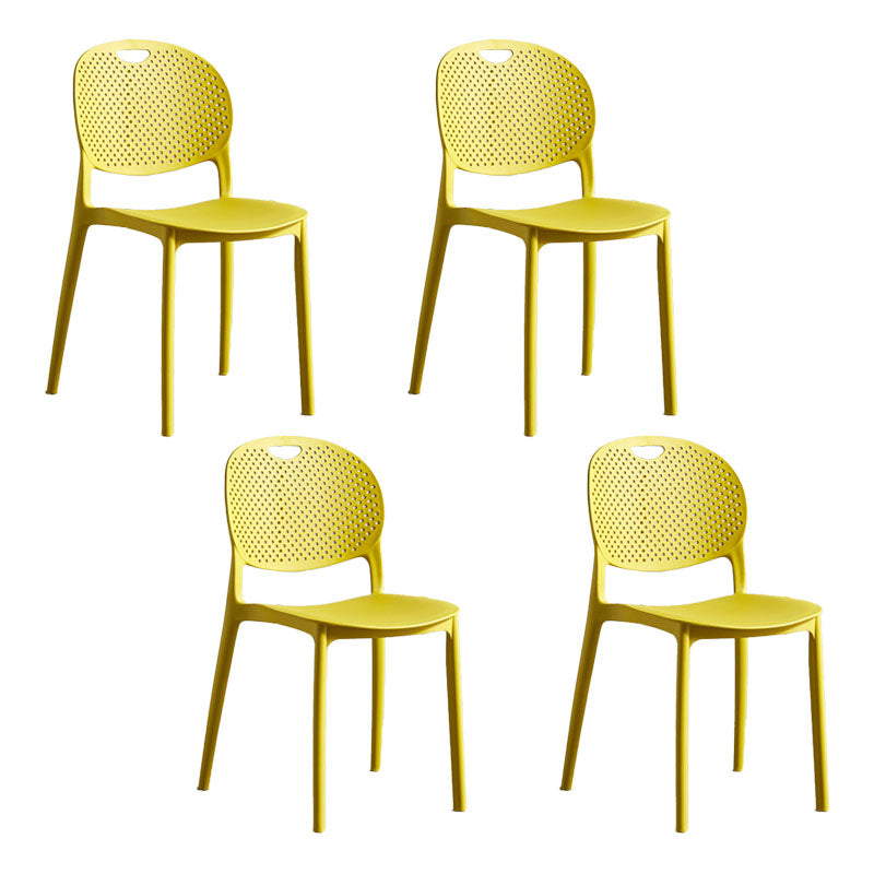 Sillas apilables modernas que cenan la silla sin brazos con las piernas plásticas para la cocina