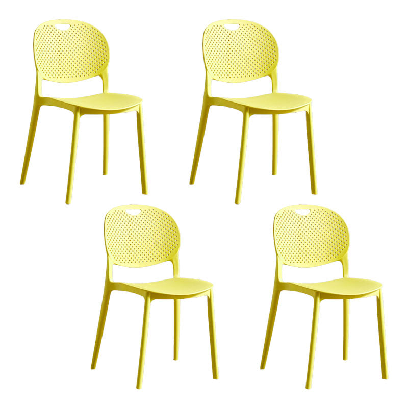 Sillas apilables modernas que cenan la silla sin brazos con las piernas plásticas para la cocina
