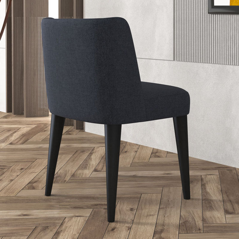 Sillas modernas silla sin brazo con patas de madera para cocina