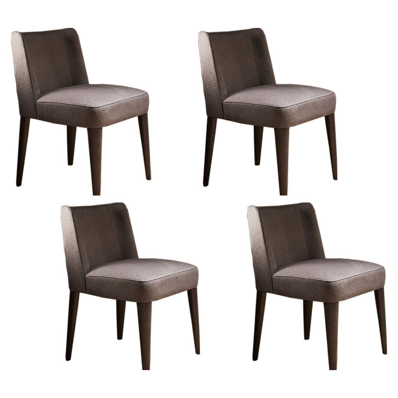 Sillas modernas silla sin brazo con patas de madera para cocina