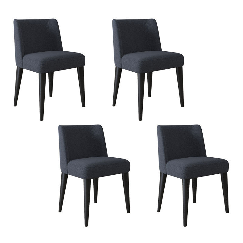 Sillas modernas silla sin brazo con patas de madera para cocina