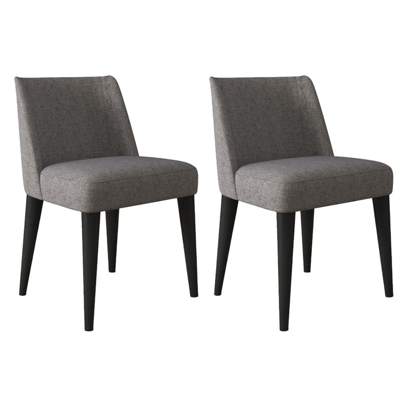 Sillas modernas silla sin brazo con patas de madera para cocina