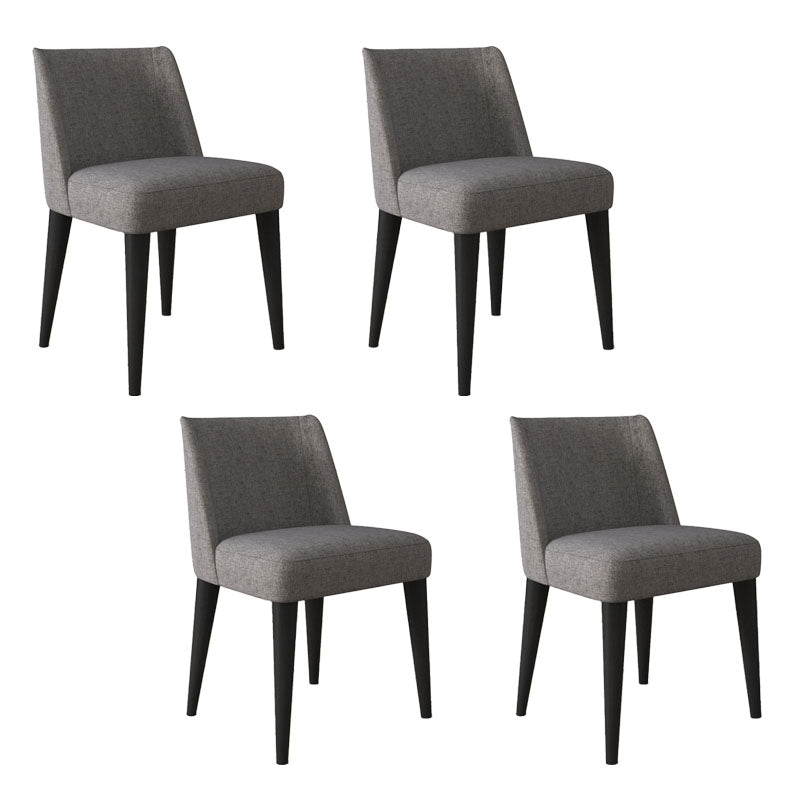 Sillas modernas silla sin brazo con patas de madera para cocina