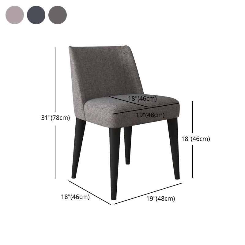 Sillas modernas silla sin brazo con patas de madera para cocina