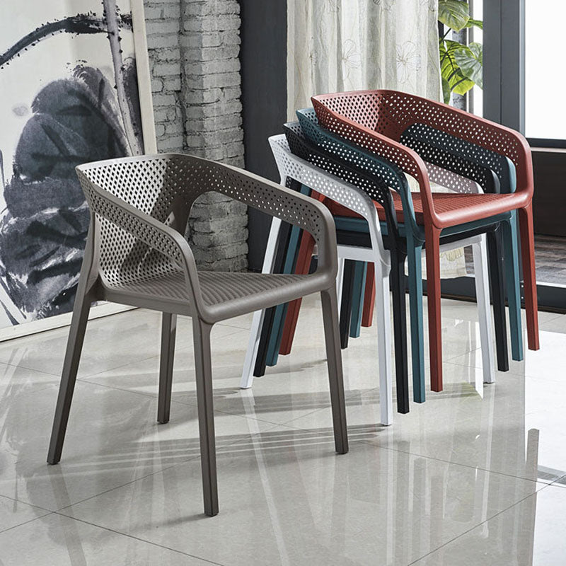 Sillas apilables modernas que cenan el sillón con las piernas plásticas para la cocina