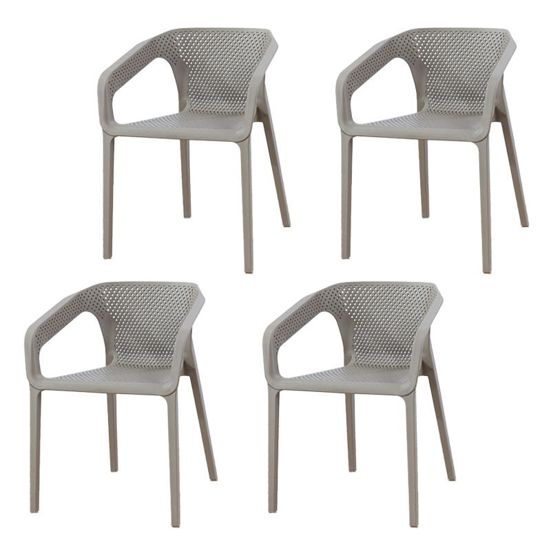 Moderne stapelbare stoelen Eetkamerstoel met kunststof poten voor keuken