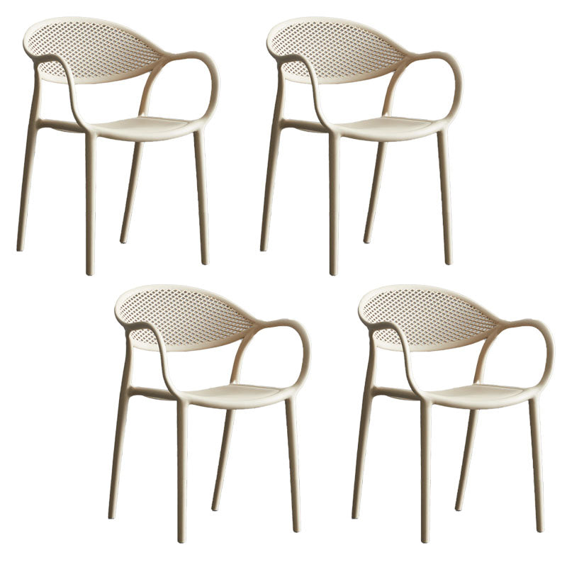 Silla apilable moderna que cena el sillón con las piernas plásticas para la cocina