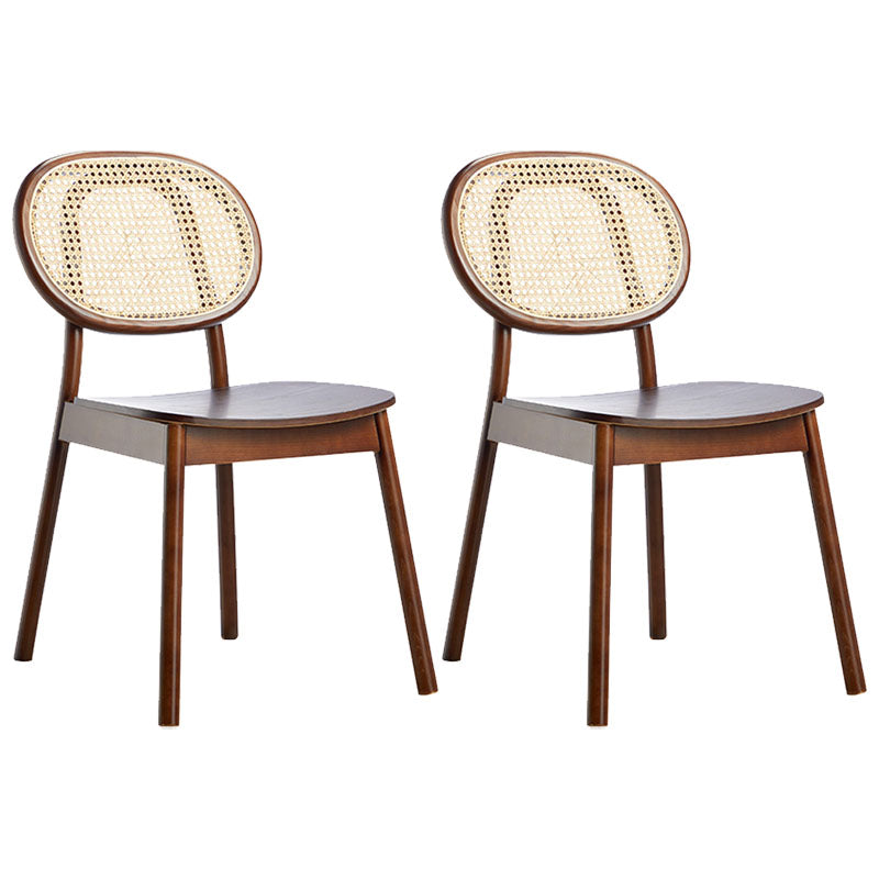 Silla de comedor de madera tradicional, silla lateral trasera King Louis