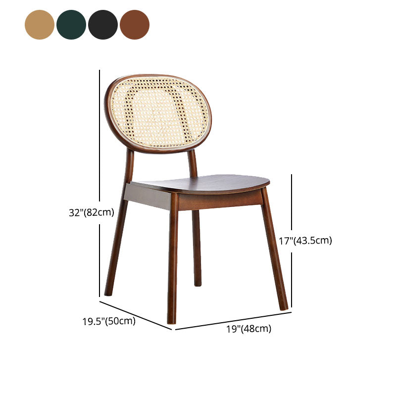 Silla de comedor de madera tradicional, silla lateral trasera King Louis