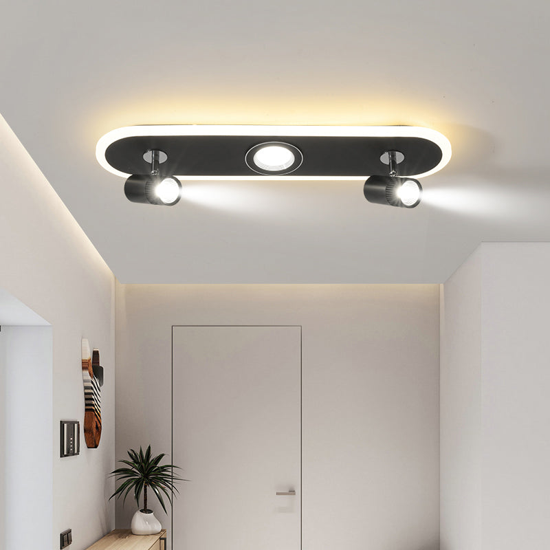 Forme cylindrique LED Rail Plafon