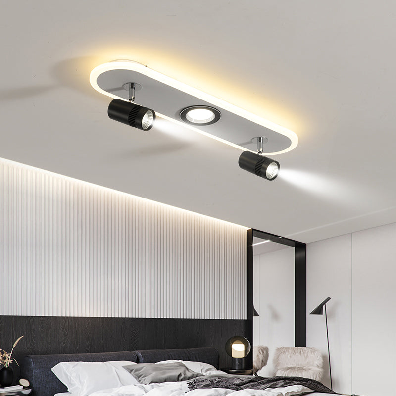 Forme cylindrique LED Rail Plafon