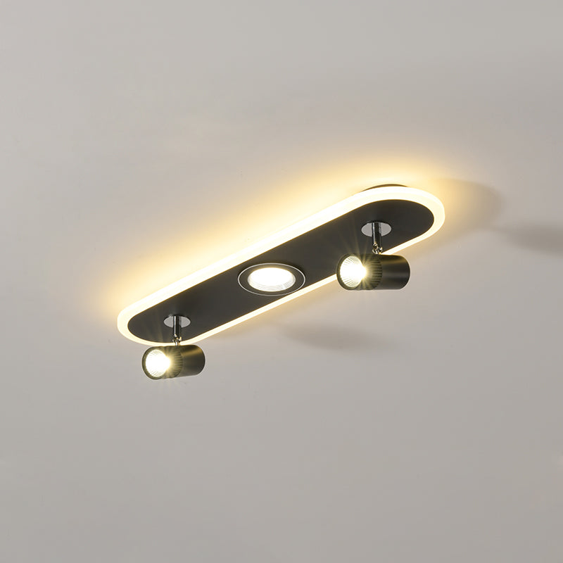 Forme cylindrique LED Rail Plafon