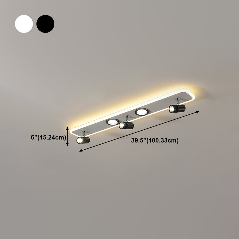Forme cylindrique LED Rail Plafon