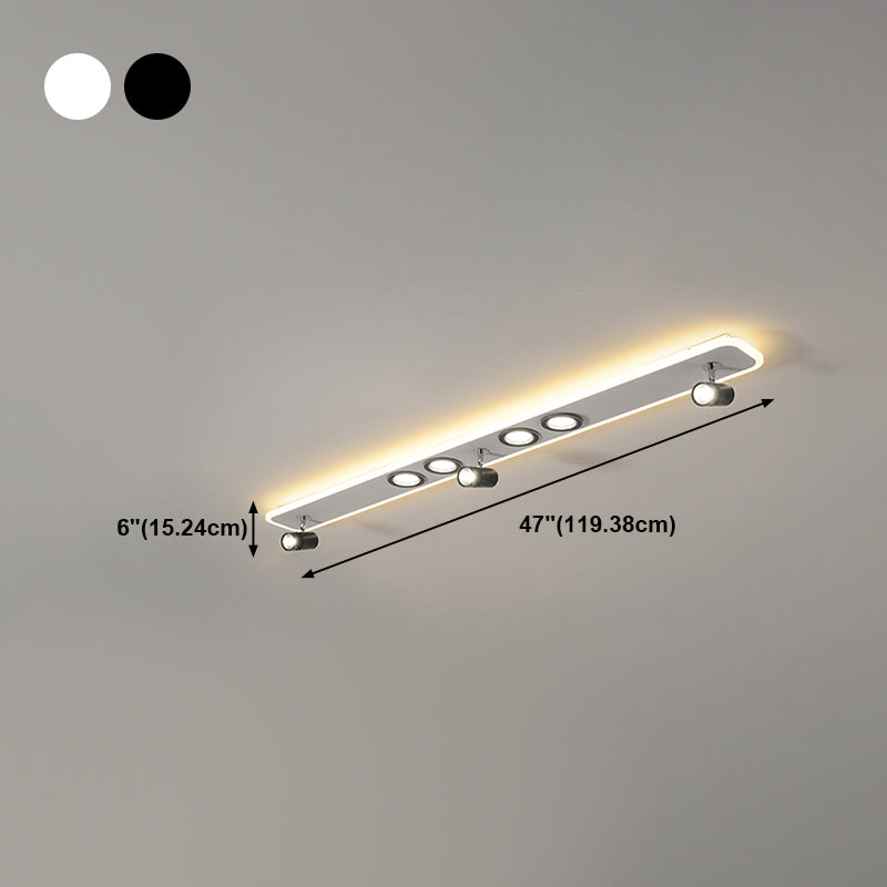 Forme cylindrique LED Rail Plafon