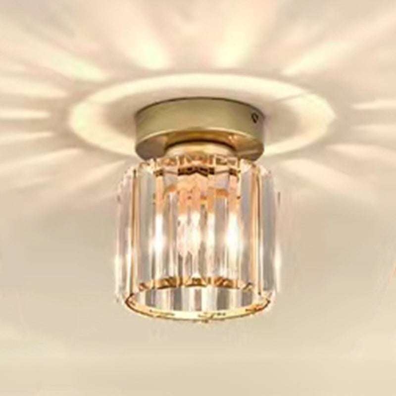 Colonial Style Geometry Ceiling Fixtures Metal Ceiling Flush Mount in Bronze