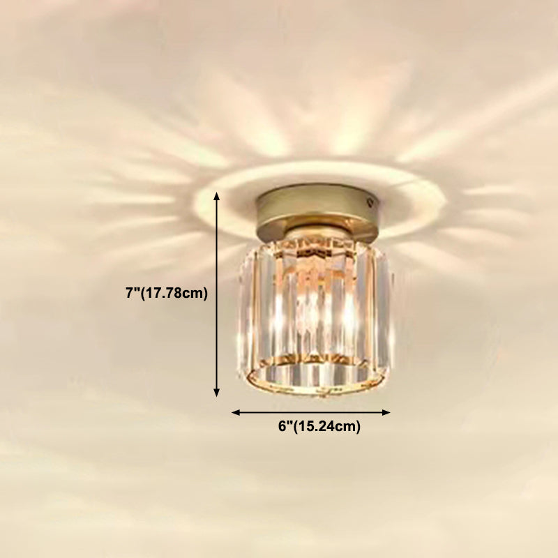 Colonial Style Geometry Ceiling Fixtures Metal Ceiling Flush Mount in Bronze