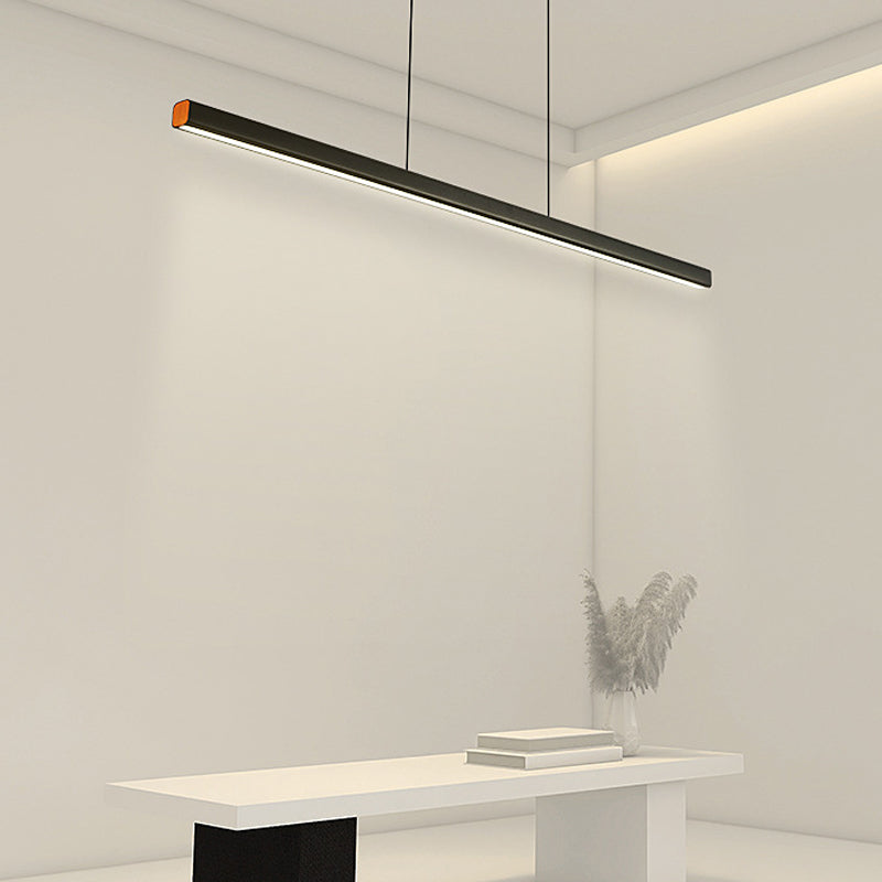 Colgante de isla LED de metal nórdico de la isla de 47.5 "de ancho de ancho de ancho para sala de estar para sala de estar