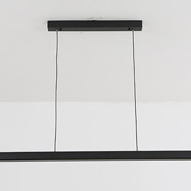 Colgante de isla LED de metal nórdico de la isla de 47.5 "de ancho de ancho de ancho para sala de estar para sala de estar