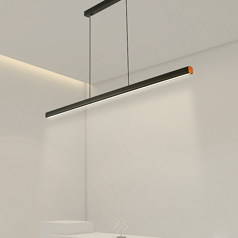 Colgante de isla LED de metal nórdico de la isla de 47.5 "de ancho de ancho de ancho para sala de estar para sala de estar