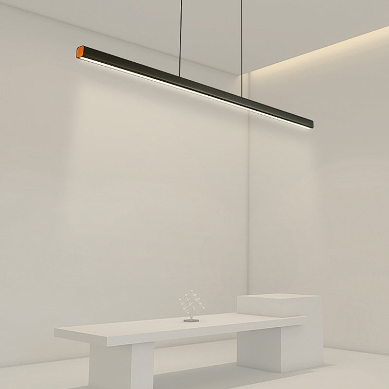 Colgante de isla LED de metal nórdico de la isla de 47.5 "de ancho de ancho de ancho para sala de estar para sala de estar