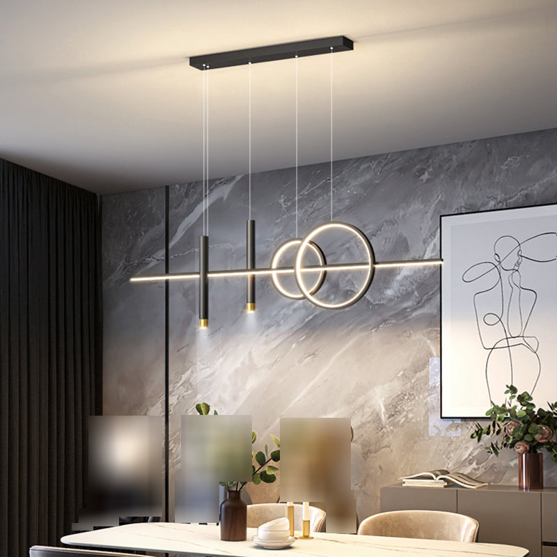 Lámparas de lámparas de geometría de geometría moderna de lámparas LED LED de 5 cabezas