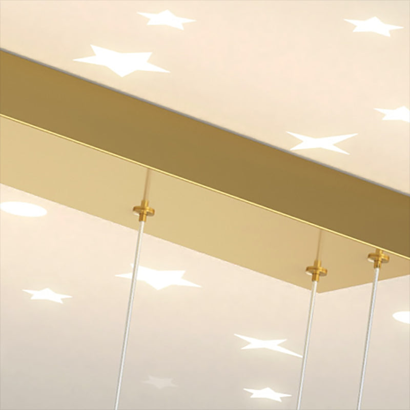 Modern Metal Island Light Geométrico Multi Light LED PRIGHT para dormitorio