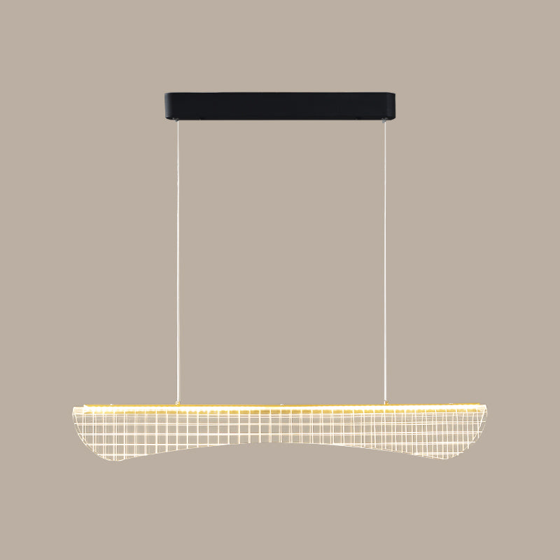 Estilo moderno Metal Island Light Geométrico 1 Pense de la isla ligera para sala de estar