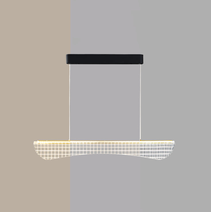 Estilo moderno Metal Island Light Geométrico 1 Pense de la isla ligera para sala de estar