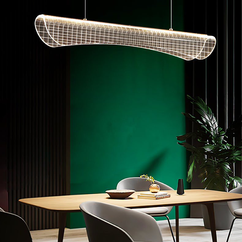 Estilo moderno Metal Island Light Geométrico 1 Pense de la isla ligera para sala de estar