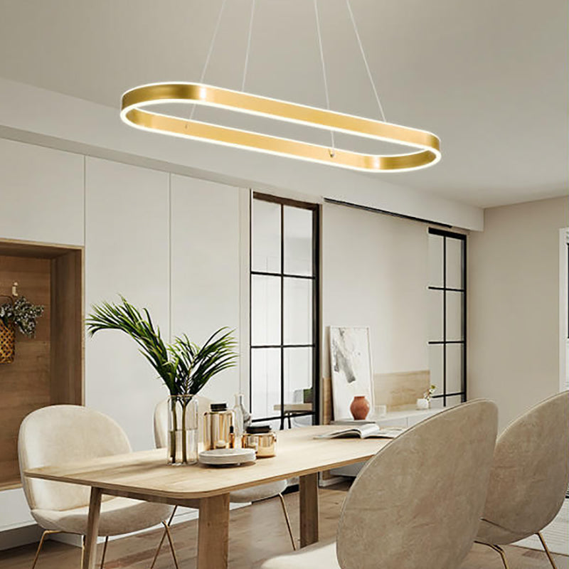 Forma de geometría Luz de colgante de estilo moderno Metal Metal LED Ilumining de iluminación