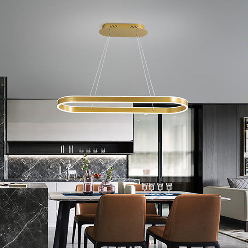 Forma de geometría Luz de colgante de estilo moderno Metal Metal LED Ilumining de iluminación