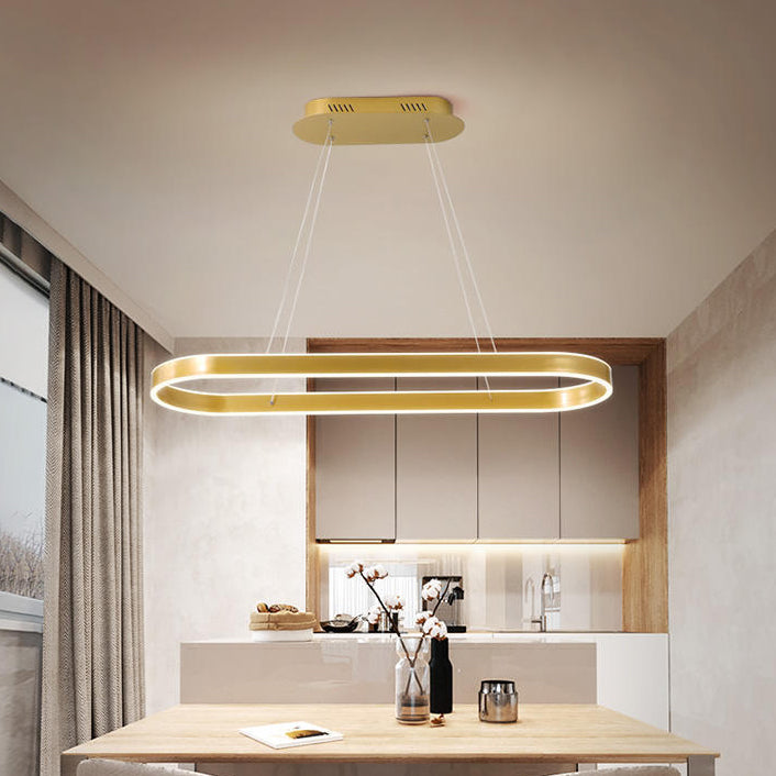 Forma de geometría Luz de colgante de estilo moderno Metal Metal LED Ilumining de iluminación