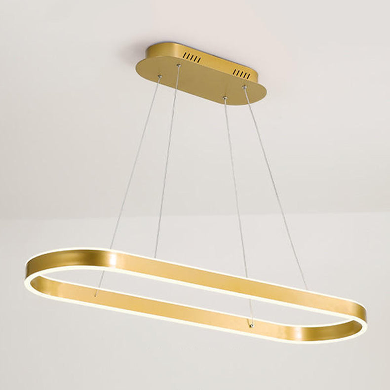 Forma de geometría Luz de colgante de estilo moderno Metal Metal LED Ilumining de iluminación