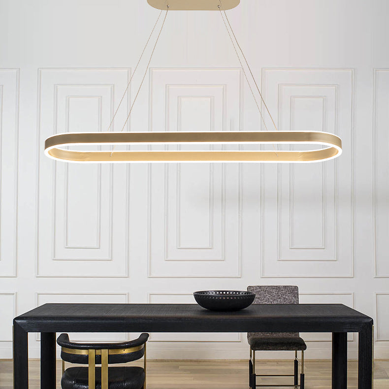 Forma de geometría Luz de colgante de estilo moderno Metal Metal LED Ilumining de iluminación