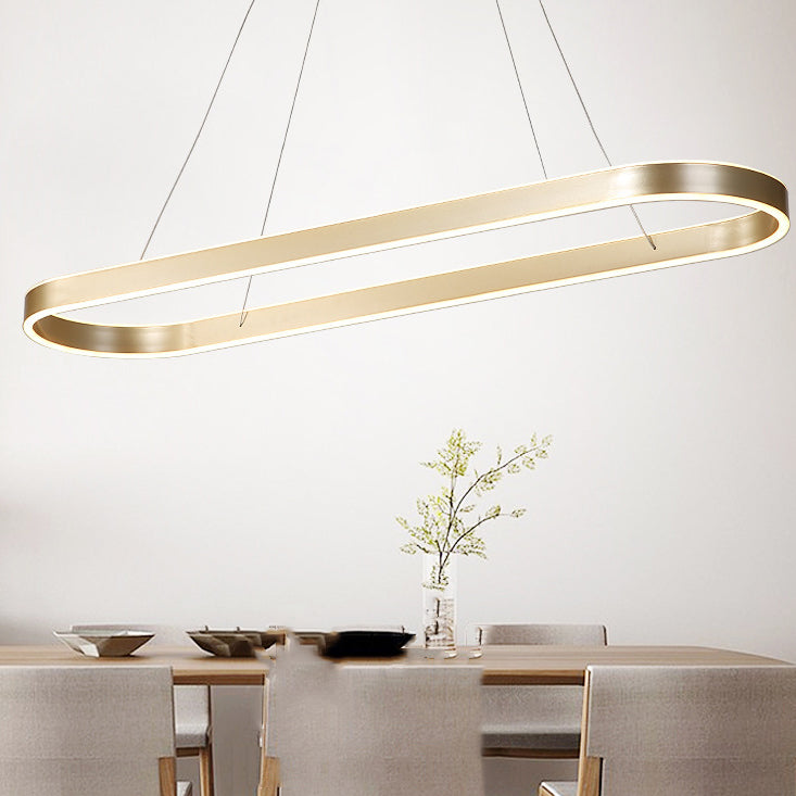 Forma de geometría Luz de colgante de estilo moderno Metal Metal LED Ilumining de iluminación