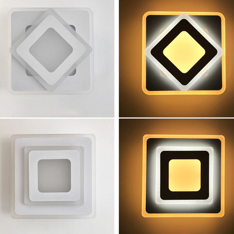 Sconce Light Fixture Modern Style LED Metal Wall Sconce Lighting for Bedroom