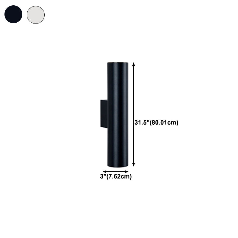 Cilíndrico de metal Luz de luz Luz de luz Nordic estilo LED de montaje de pared LED Lighture