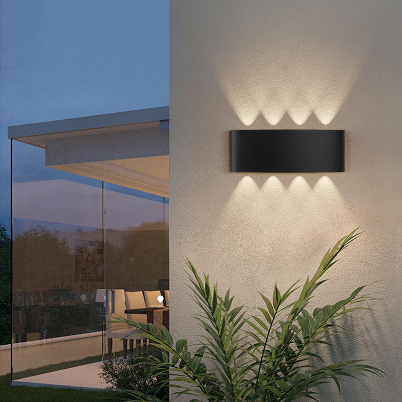 Modern Style Metal Wall Light Geometric Shape LED Wall Washer for Outdoors