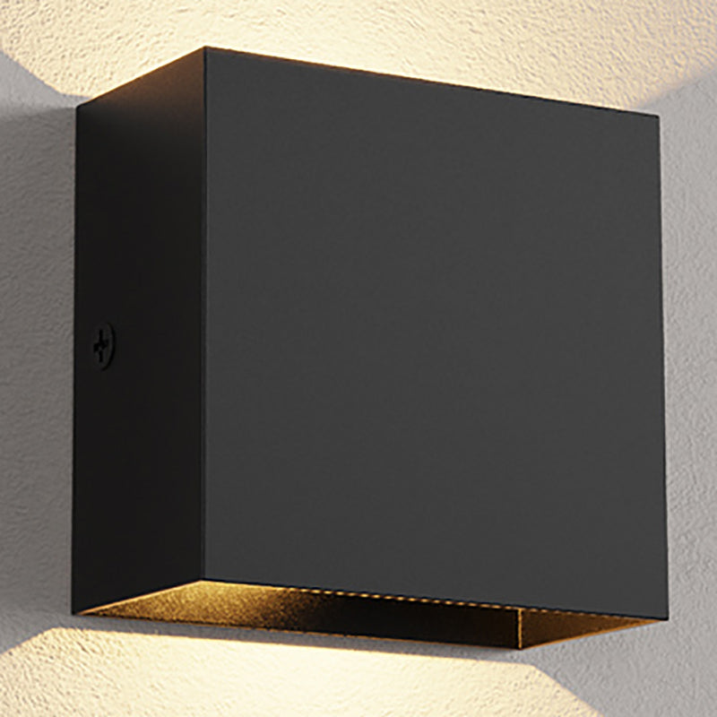 Modern Style Metal Wall Light Geometric Shape LED Wall Washer for Outdoors