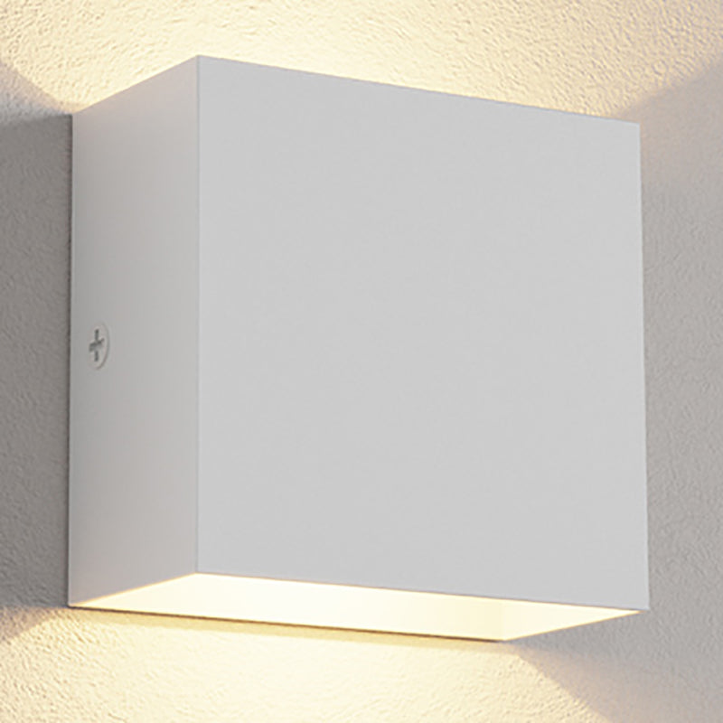 Modern Style Metal Wall Light Geometric Shape LED Wall Washer for Outdoors