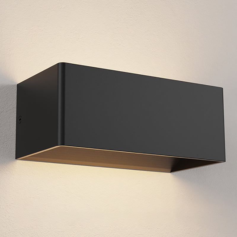 Modern Style Metal Wall Light Geometric Shape LED Wall Washer for Outdoors